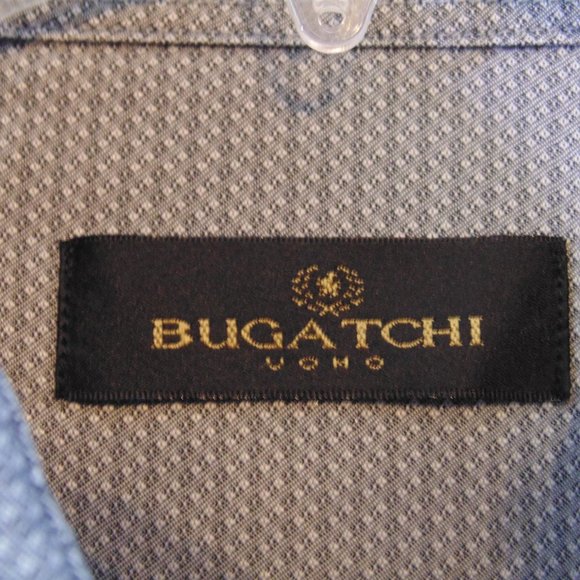 Bugatchi uomo gray Long sleeve button down shirt Large - Picture 3 of 5
